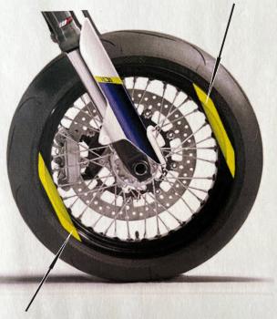 Felgenaufkleber Set Husqvarna 701